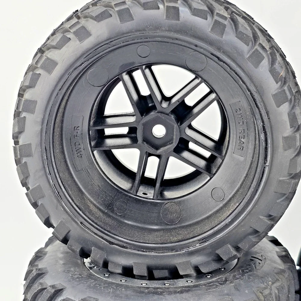 4x Traxxas Slash 4x4 Spec 1/10 Short Course Truck Tires on 12mm Hex Wheels